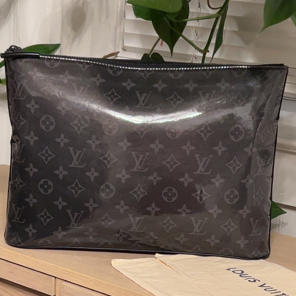 Louis Vuitton Monogram Eclipse Large Clutch/ Pouch
